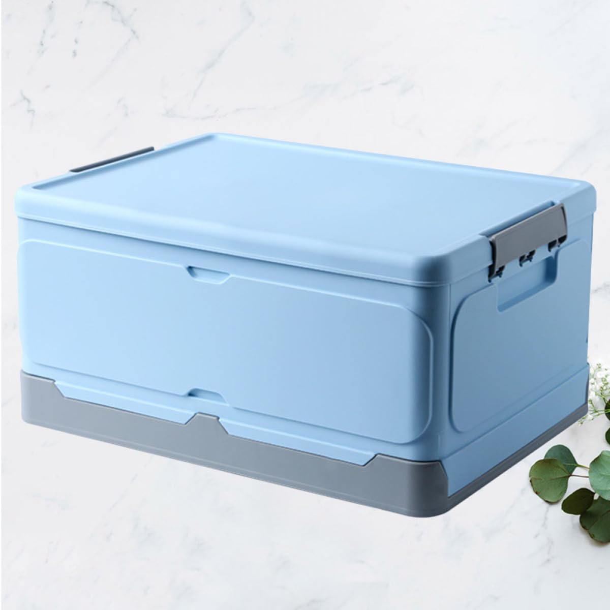 Faltbare Aufbewahrungsbox aus Pp mit Deckel Feuchtigkeitsresistent für Badezimmer und Küche Praktische Organizerbox für Bücher und Kleinigkeiten
