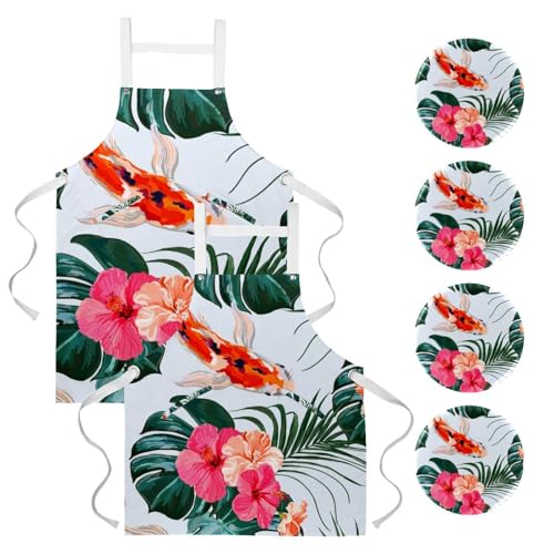 Tablier de cuisine et serveuse lot de 2 grand modèle pour bistrot et travail