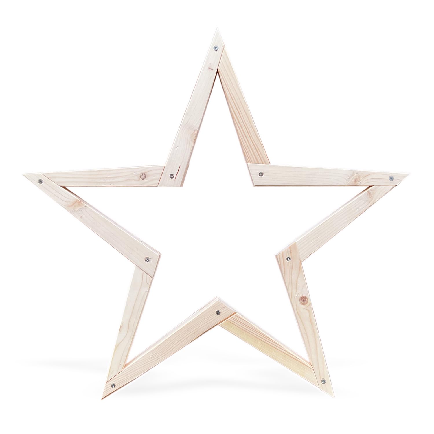 Amazon.de: Groer Holzstern Weihnachtsstern Stern - ca. 80cm, Deko-Stern  Weihnachten