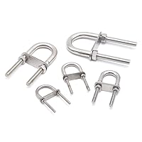 Vista 5 de 304 acero inoxidable U Bolt Set Marine Boat Deck Hardware M8x100 2PCS