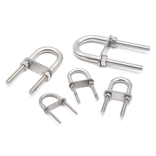 Miniatura 5 de 304 acero inoxidable U Bolt Set Marine Boat Deck Hardware M8x100 2PCS