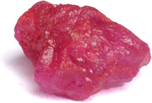 Energy Stone Healing Power Ruby 7.00 Ct - Piedra preciosa de rubí rojo áspero para colgante y pulsera, Gema, africano - rubí rojo