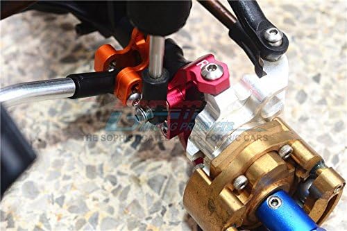 GPM For Traxxas TRX-4 Trail Defender Crawler/TRX-6 Merc-Benz G63 Upgrade Parts Aluminum Adjustable Front C Hub - 1Pr Set Black