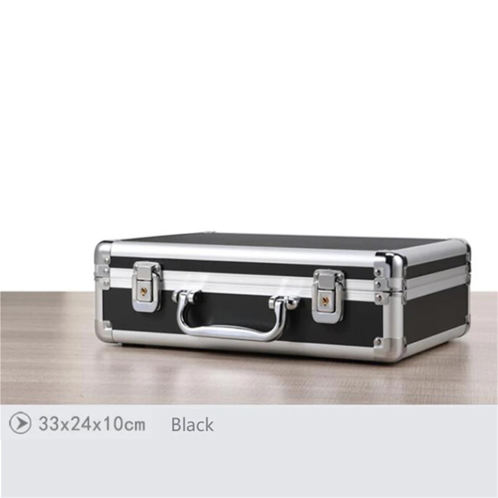 Aktenkoffer Aluminium Aluminium-Hartschalenkoffer, Aktentasche, Werkzeugkasten, Tragetasche mit Stofffutter, Flightcases, tragbarer Geräte-Werkzeugkoffer