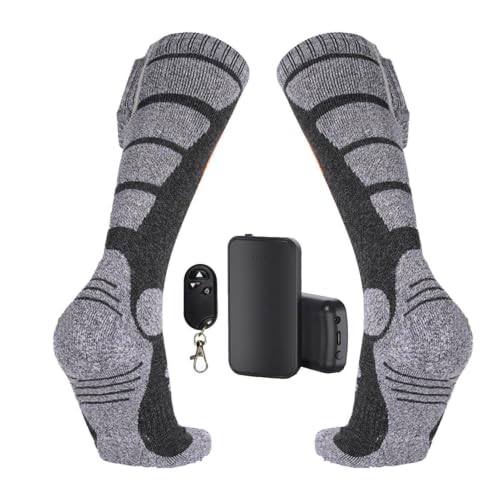 Calcetines calefactores eléctricos para esquí y ciclismo con 3 niveles de temperatura