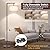 Fully Dimmable Floor Lamp Brown, Arc Floor Lamp for Bedroom with Adjustable Hanging Shade & Foot Switch, Modern Standing Lamp Corner Light Reading Lamp for Living Room, Office, LED Bulb Included