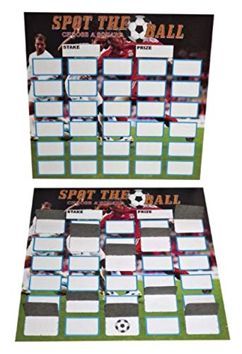 100 x 1-30 SPOT THE BALL BREAK OPEN FUNDRAISING CARDS - PULL TEAR TAB NOT SCRATCH !