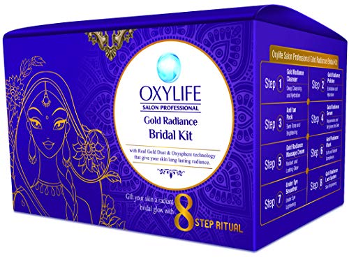 Image of Oxylife Salon Professional Gold Radiance Bridal Kit 336g With Free Lipstick, 3.5ml
