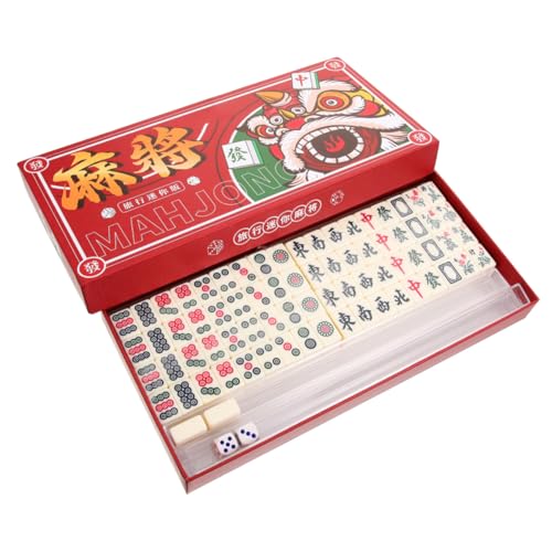 Kit de mahjong chinois miniature léger Milisten pour jouer partout sans encombrer la table