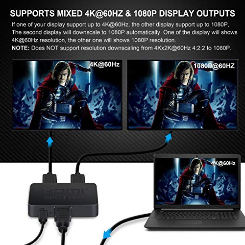 Avedio Links Hdmi Splitter 4K@60Hz, Avedio Links Hdmi Splitter 1 In 2 Out thumb #3