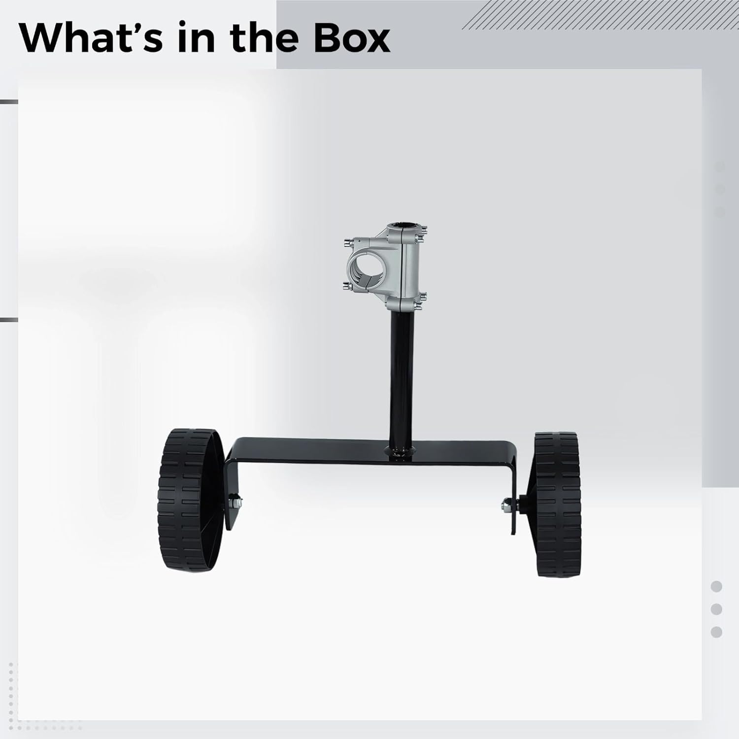 String Trimmer Support Wheels, Adjustable Auxiliary Equipment, 11.8 in / 30 Cm Tall