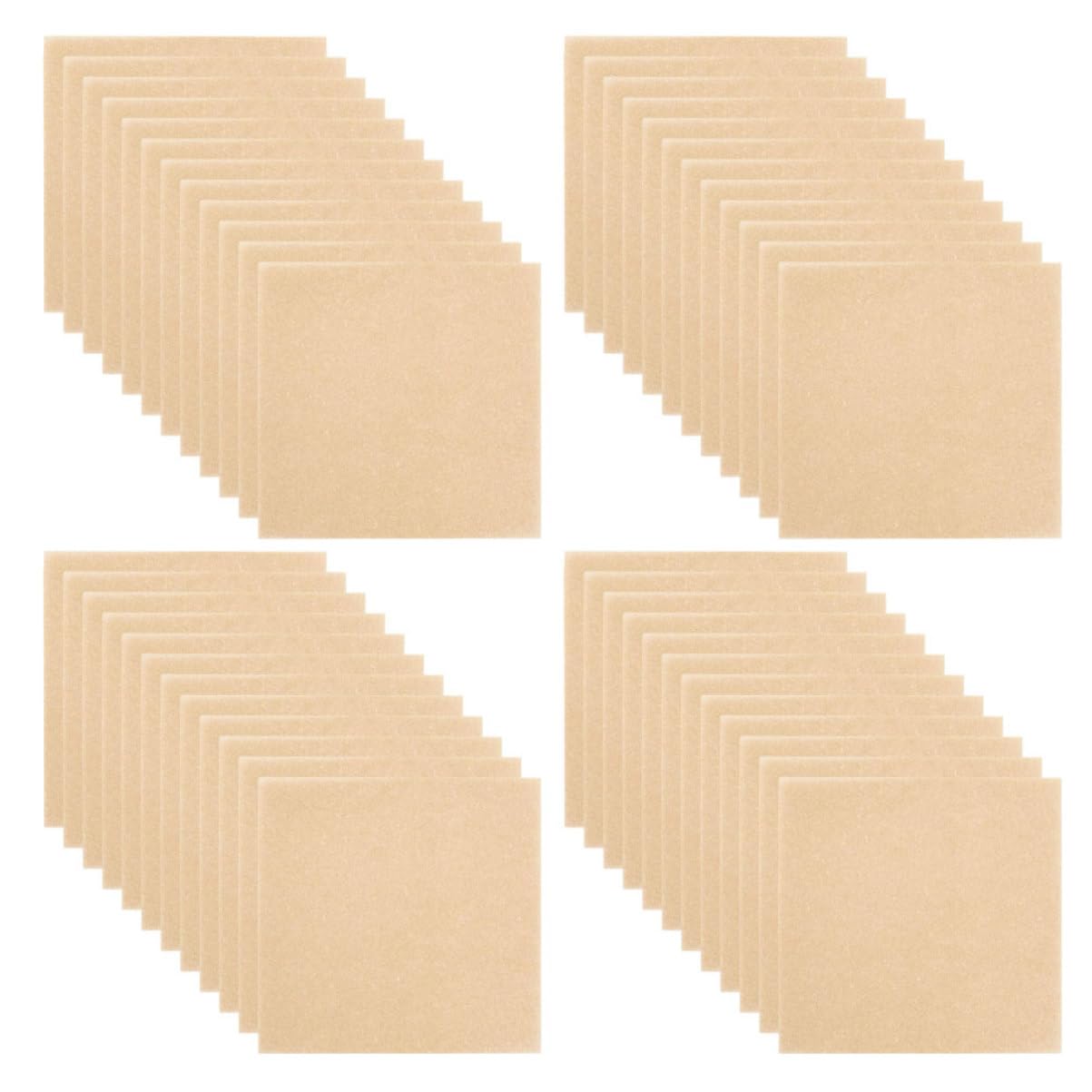 Papel antiadherente para hornear 12x12 cm resistente a la grasa en paquete de 500 hojas