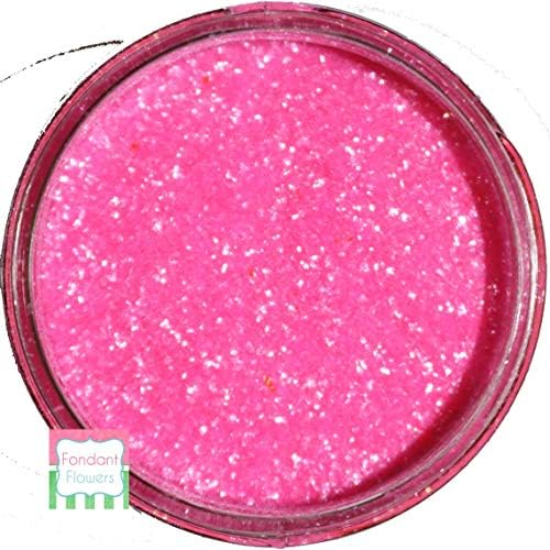 Edible Glitter, for decorating cookies, cupcakes, cakes, pretzels & more 7 gram or 40 gram container (Hot Pink, 7 grams)