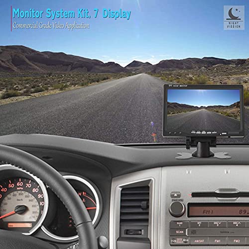 Image of Brake Light Reversing Backup Camera Kit with 7'' TFT LCD Monitor for 2007-2018 Mercedes Benz Sprinter /Dodge Sprinter /VW C Rafter Vans Parking Safety
