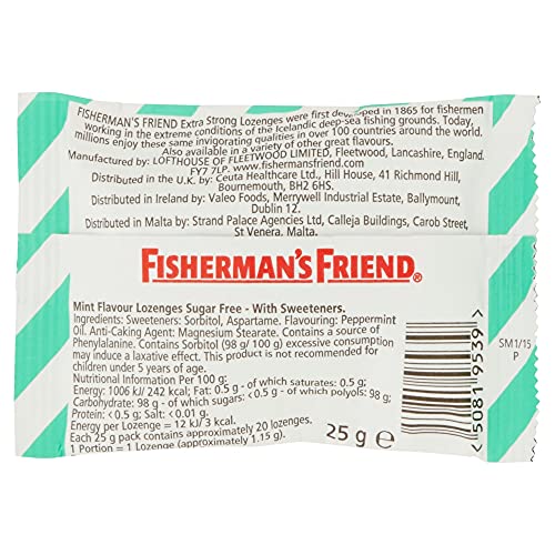 Fisherman's Friend Mint Ohne Zucker, 24Er Pack (24 X 25 G Beutel) #TOP1