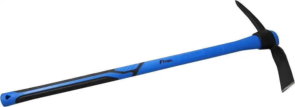 Picareta de adze forjada para serviço pesado de 88 cm, picareta poderosa, palheta Mattock de 2,3 kg