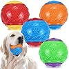 35in squeaky dog balls dog toys balls for training tough ball toys for dogs light weight dog toy balls high bouncy dog ball for interactive playing puppy pet chew balls teething balls 4pcs  urban country home decor