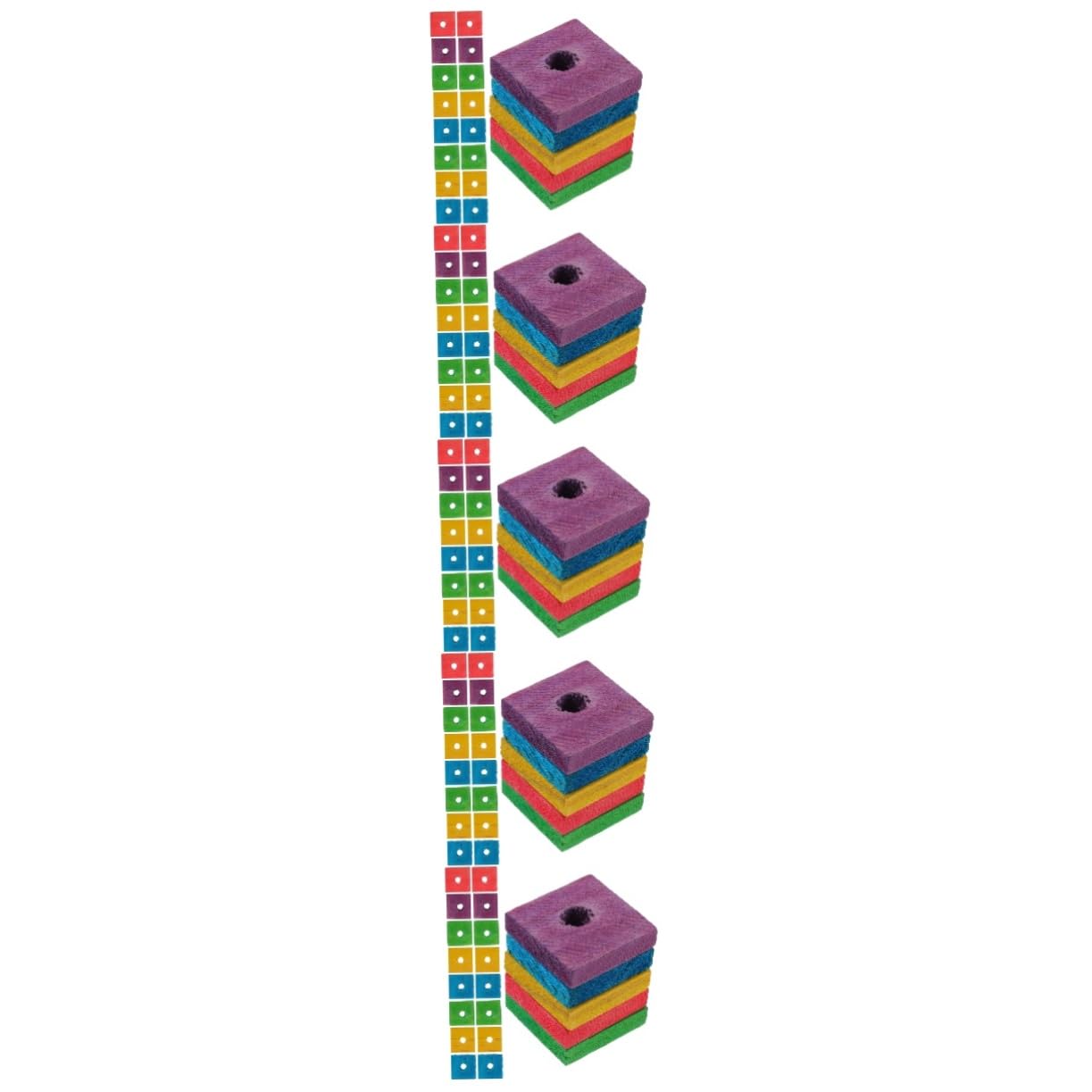 BESPORTBLE 250 Piezas Juguete de astillas de Madera para Loros Taco Madera mordedura de pájaro Juguete pájaro de de para Masticar Aves cacatúas de Loro s