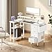 Imagen de Yaheetech Escritorio L con 4 Cajones