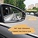 Blind Spot Mirror 2 Pack Cute Car Accessories for Women Heart Shaped Valentines Gifts for Girlfriend Car Essentials Side Blindspot Mirrors Wide Angle Mirrors Adjustabe Convex Rear View Mirror