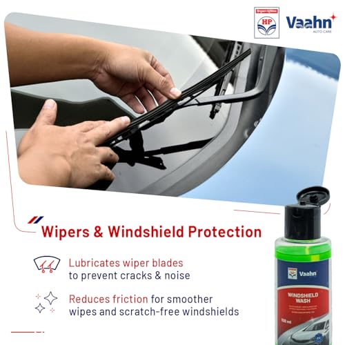 Image of HP Vaahn Windshield Wash - 100 Ml | Car Windshield Cleaner Liquid In Concentrate Form | Removes Dirt, Bugs & Grime | Streak-Free Formula for Crystal Clear Visibility