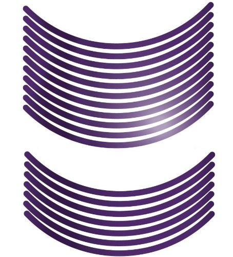 エムディーエフ リムストライプ ミラータイプ ミラーバイオレット 10mm幅 17インチ RIM-10M-MV-17N