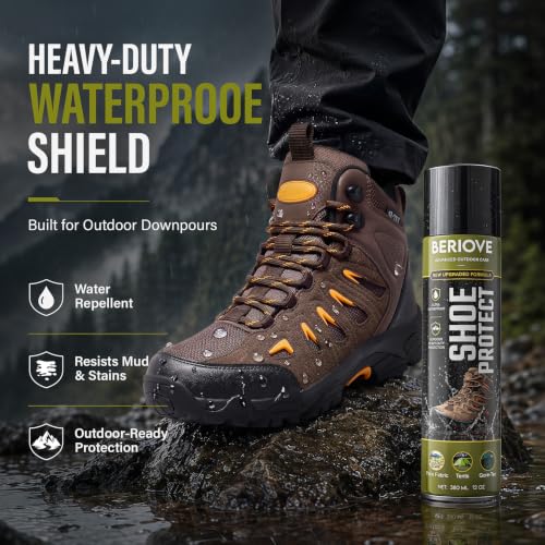 Image of Protect Shoe Protector Spray - Rain & Stain Water Repellent - Waterproofing Spray for Leather Suede Hats 6.76 OZ