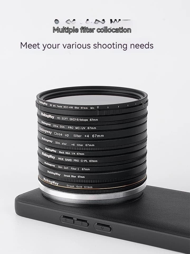 Image of GetZget 17mm Phone Case Compatible with Vivo X200 Pro with Lens Cap Cover Support 67mm ND Filter 17mm Lens Accessories (Black) (Vivo X200 Pro)