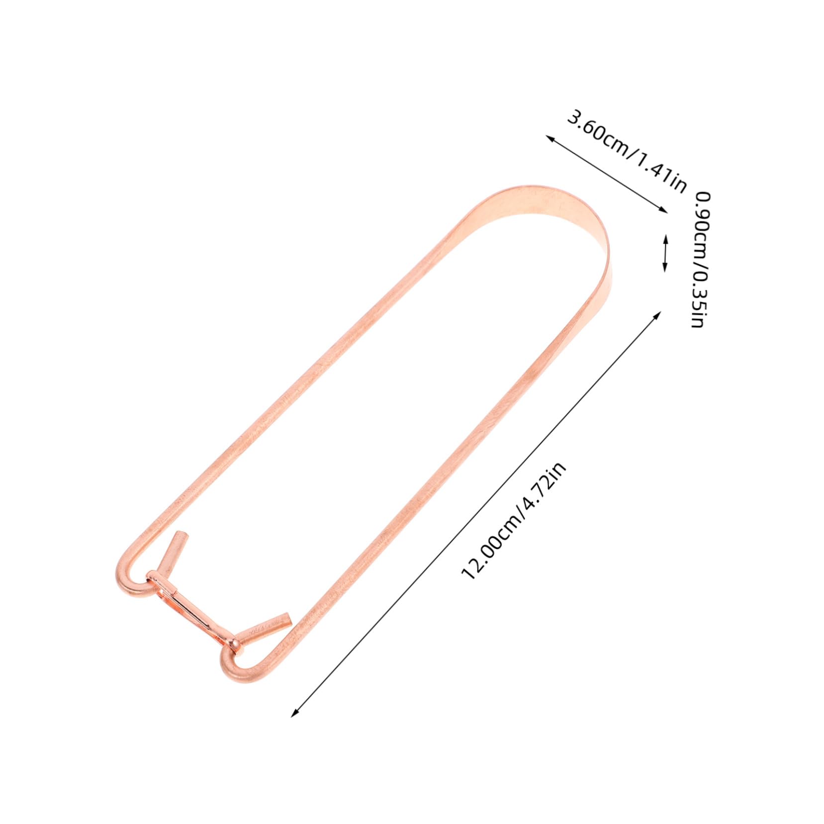 DEARMAMY Copper Scraper Silver Cleansing Steel Tools Scraping Tool Portable Adults Gold