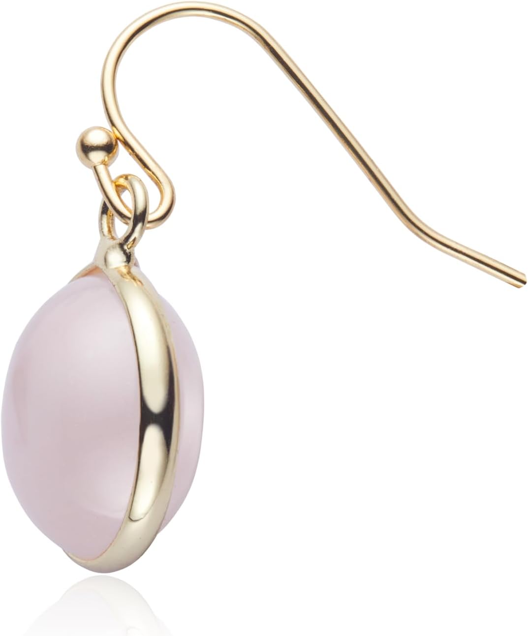 Green Earrings for Women – Dainty Gold Dangle – Real Jade -Sage - Light – Pale – Dark - Green Stone – Rose Quartz Pink Crystal Genuine – Natural Gemstone - Dainty -Short -Drop and Dangle – Lightweight - Unique Anniversary Birthday Gifts for Wife – Teacher Appreciation Gift