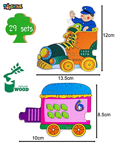 Image of Toyshine 123 Train Puzzle Numbers Toy, Educational And Learning Toy - 123, Kids