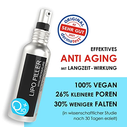 UNIQ10UE, Hyaluronic Serum High Dose with Q10, Anti-Ageing, Anti-Wrinkle Face Care, Hyaluronic Acid Wrinkle Filler - Image 3