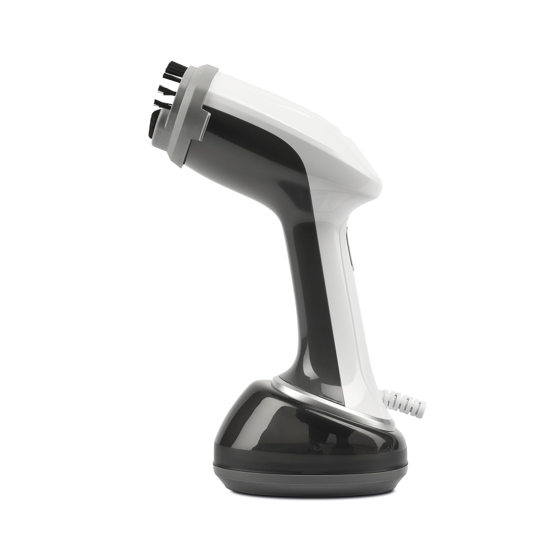 Girmi ST92 Ferro da Stiro Verticale a Vapore da viaggio, Stiratrice,1700 W, Piastra INOX, Capacità 360cc, Funzione Auto-spegnimento, Pronto in 40 sec, Accessori inclusi, Bianco/Grigio