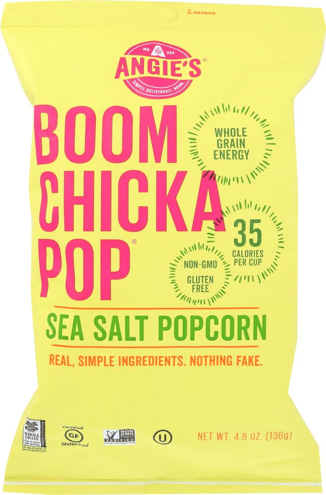 pop Sea Salt Popcorn by Angie's Artisan Treats – Pack of 12