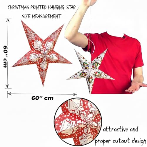 Image of Hanging Star Decor Christmas Decoration | Items for Home & Office | Festive Hangings, Foam Ornaments | PoPo Toys Any One