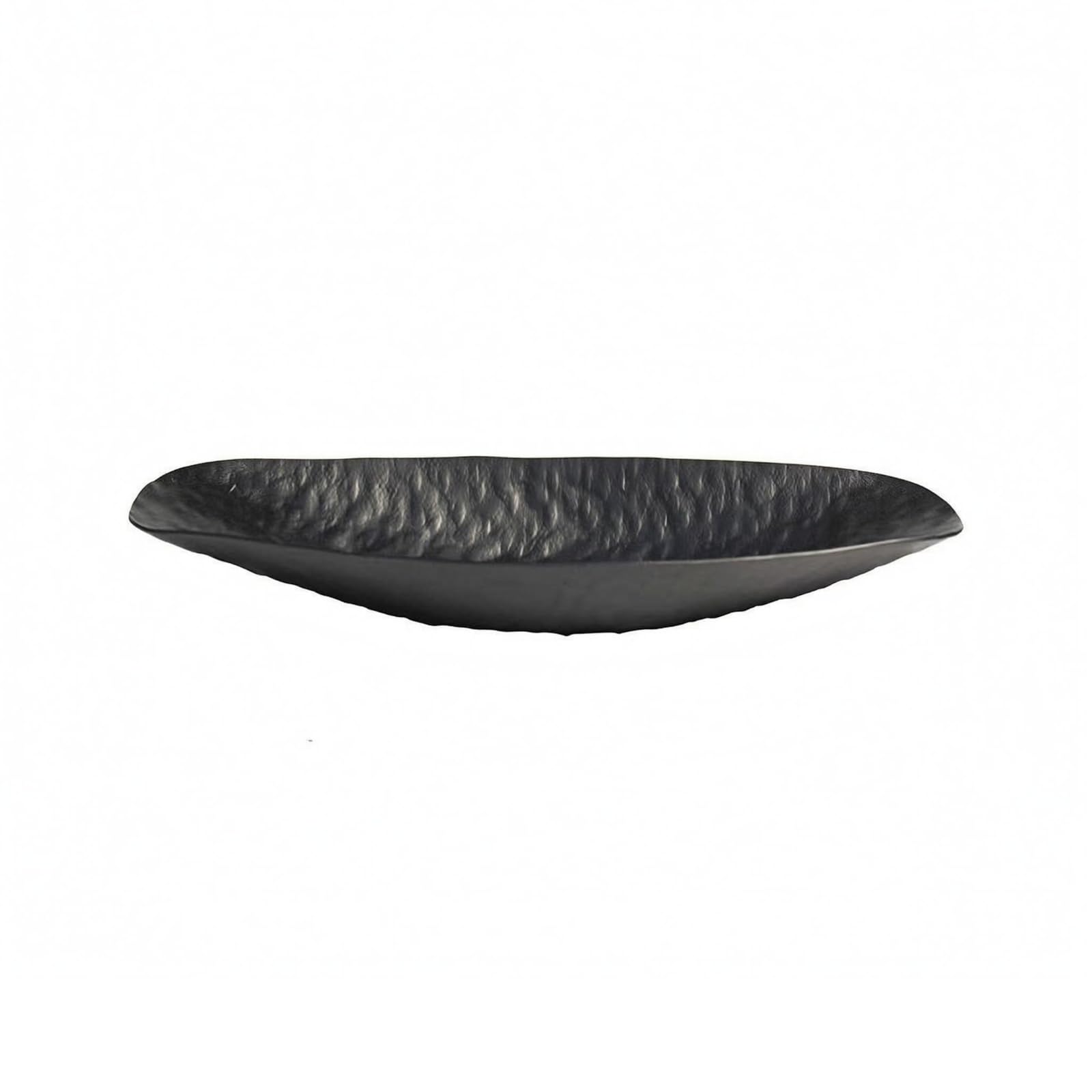 Bandeja Decorativa Hoja Bandeja Servir Centro de Mesa Bandeja Exhibición Bandeja Mesa en Aluminio con Superficie, Dorado Claro, Grande 59 17.5 H12cm