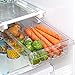 BINO | Pull-out Fridge Organizer | THE HANGER COLLECTION | Fridge Drawer Organizer with 2 Dividers | Clear Pantry Drawer Organizers | Shelf Holder Storage Drawers for Fruits, Veggies & Drinks