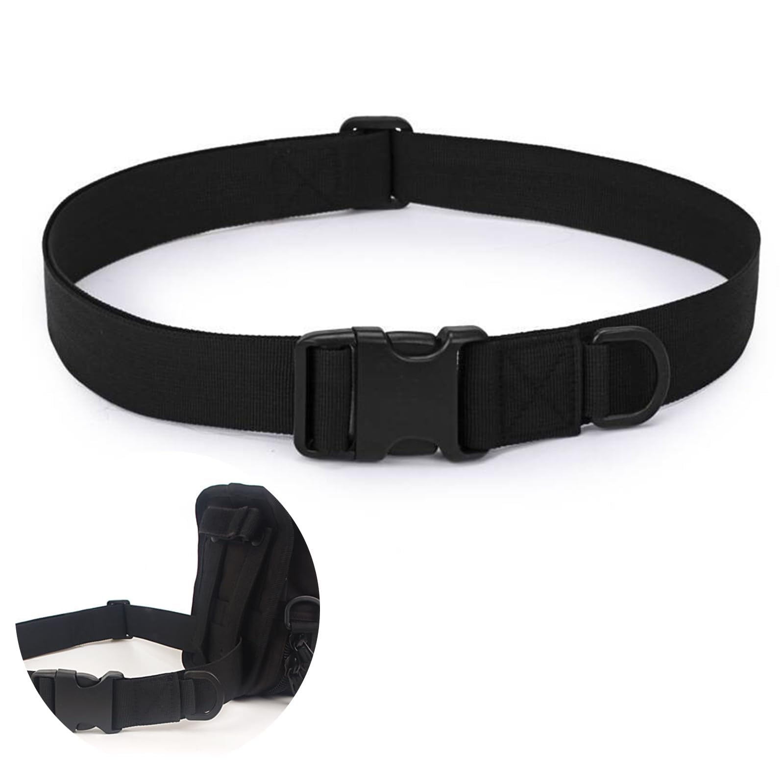 Utility Belt, Elastic Quick Release Belt, with Quick Release Buckle, No Hole Stretch Elastic Webbing, for Hiking, Climbing, Hunting, Can Also Easily Hang Flashlights, Wallets and Other Small Objects