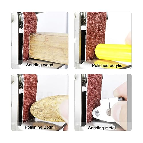 Mini Lijadora Y Pulidora De Banda: Máquina De Lijado Portátil Y Compacta para Afilar Y Pulir Fácilmente Bordes Afilados.