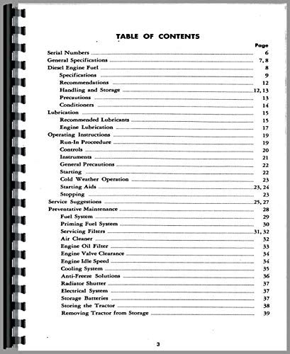 Case 312 Tractor Operators Manual