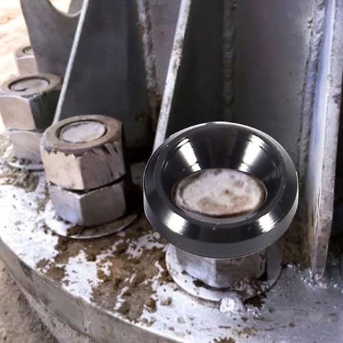 Aluminum Alloy M3 Countersunk Head Washers, 10pcs Black, Anodized, for Screw Heads