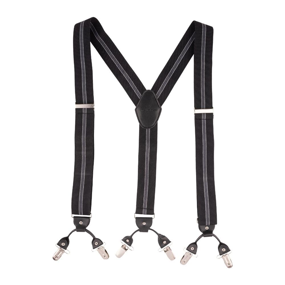 Stripe Y-Back Clip-On Suspender for Men-image-6
