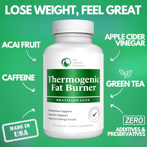 Dr Vitamin Thermogenic Fat Burner Brazilian Lean, Weight Loss Vitamins, Waist Trimmer & Supplements for Bloating 60 Capsules - Image 5