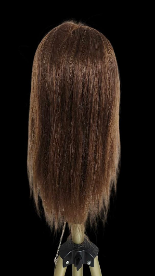 Cabeza maniqui pelo natural 35-40 cm. Eurostil