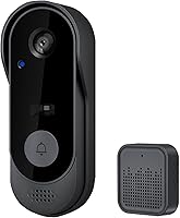 Vista 1 de Timbre inalámbrico con timbre de timbre, timbre de video inteligente para seguridad del hogar y apartamento, WiFi de 2.4 GHz