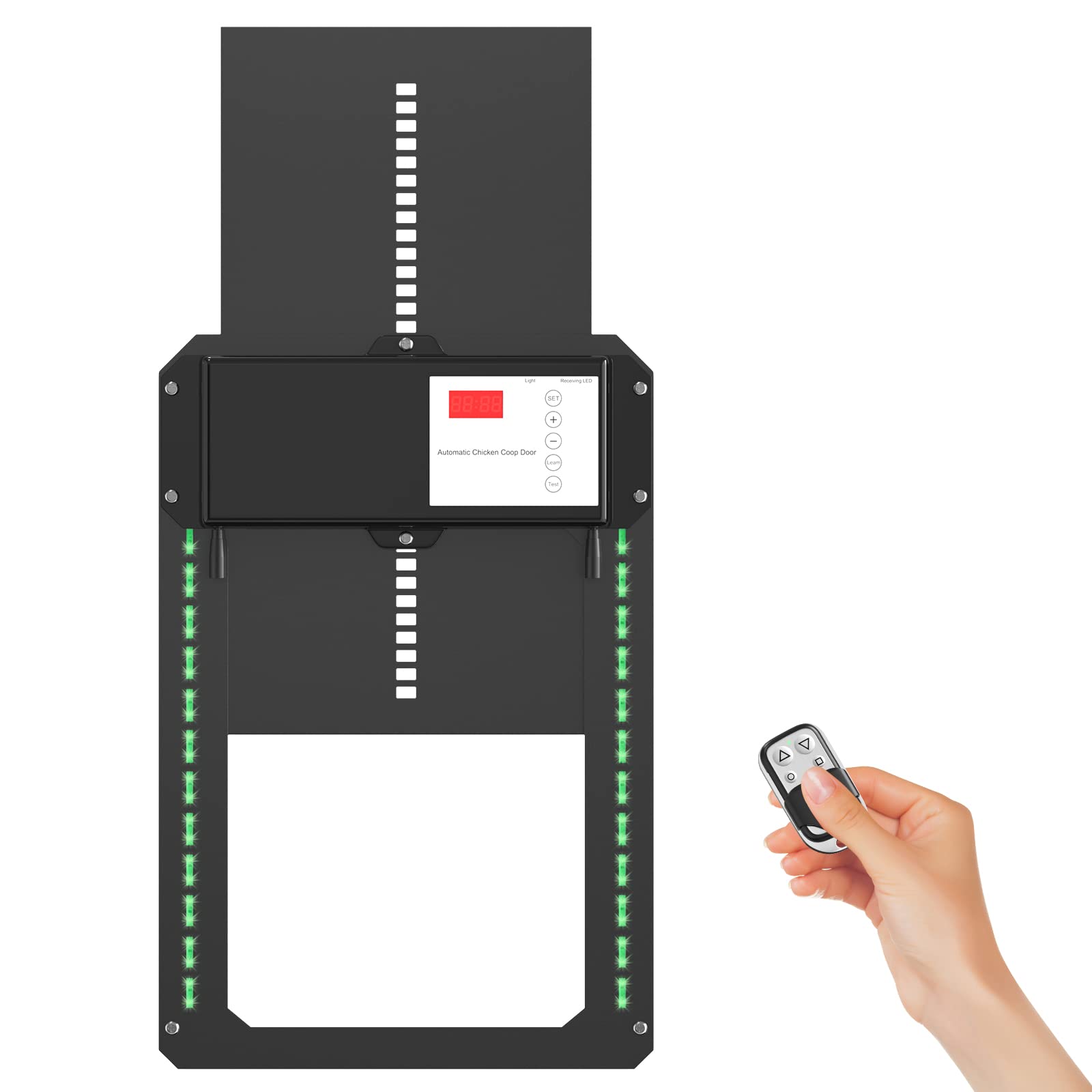 Buy Automatic Chicken Coop Door Opener with Timer, Full Aluminum Doors