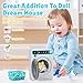 Kids Toy Washing Machine, Realistic Pretend Play Appliance for Girls, Interactive Toy Dollhouse Furniture, Play Washer and Dryer Playset with Spinning Drum, Light & Sound Effects, Laundry Basket Set