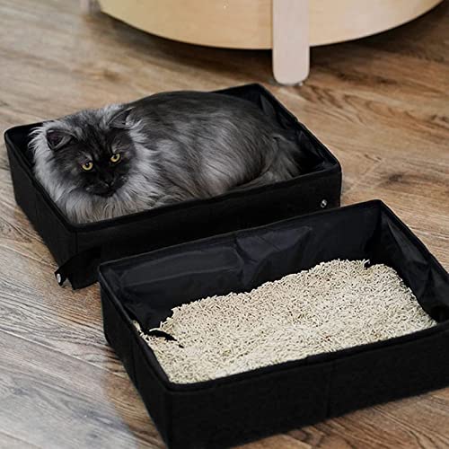 Arenero plegable portátil para gatos hasta 9 kg miniatura 4