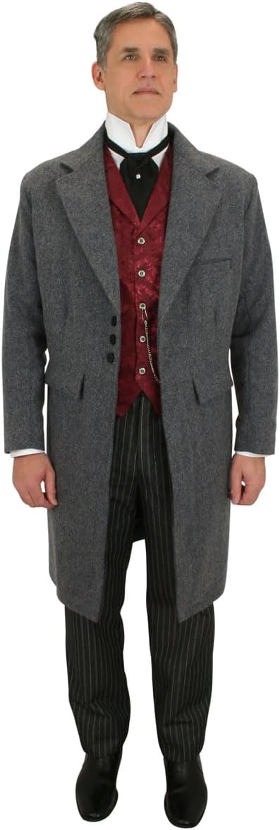 Historical Emporium Men's 100% Wool Frock Coat