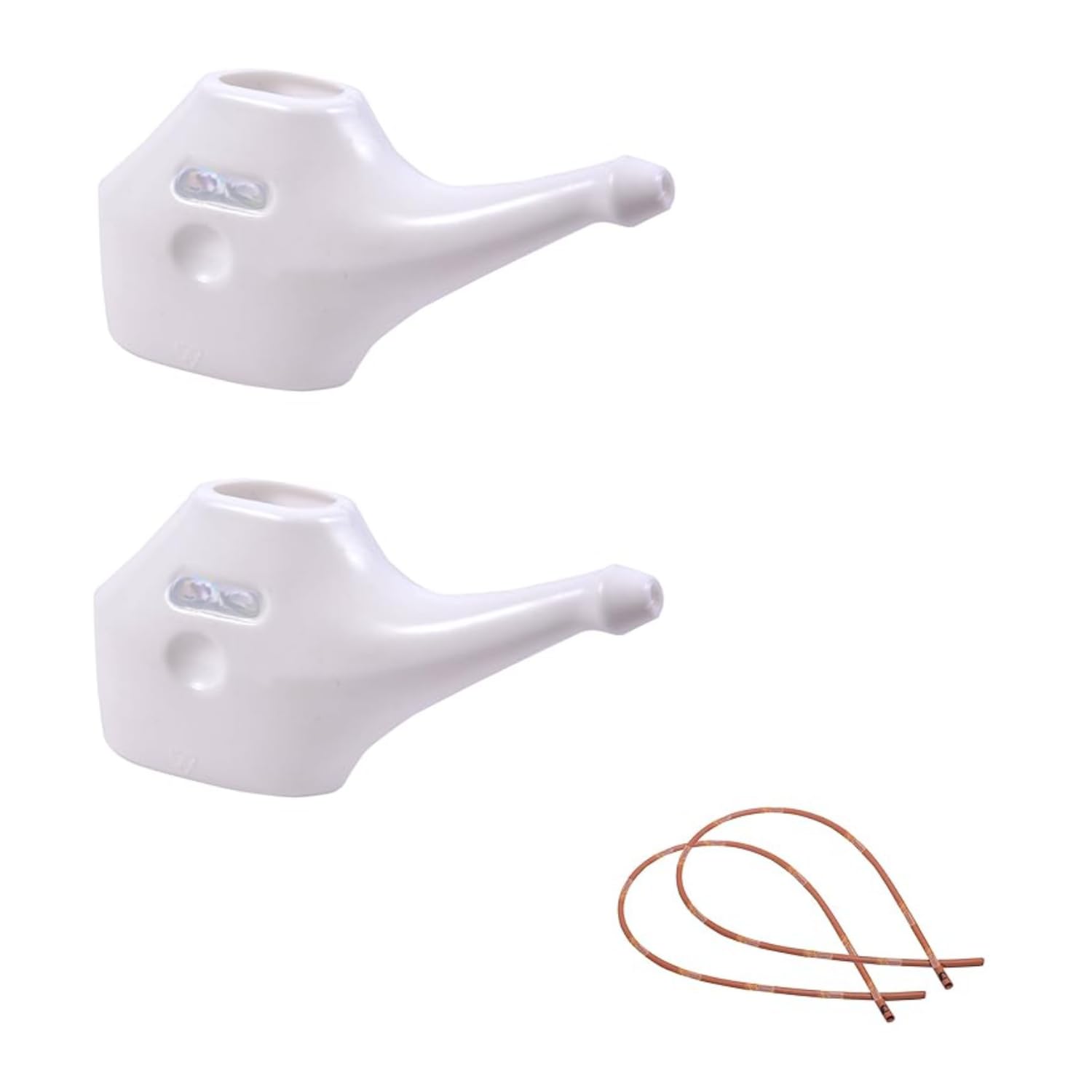 LRK 2 UNITS- Export Quality Neti Pot (Size: 150 ML) & 2 Units - Rubber Sutra Neti